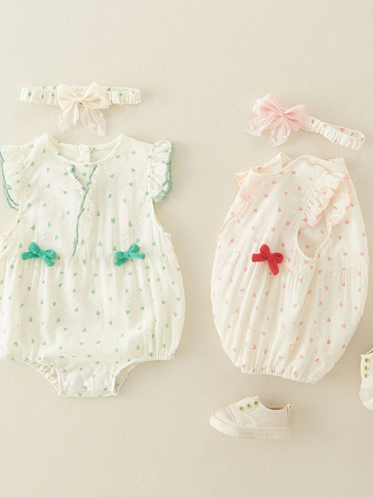 

Newborn Baby Girl's Summer Svel Rer Set e Cling Suit Infant Clothing Long Pants mid Waist Design