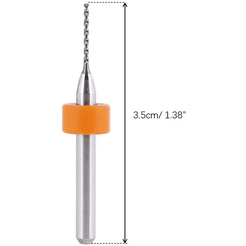 Juego de brocas PCB de 30 piezas, 0,3-1,2 Mm, brocas de enrutador de flauta en espiral de 1/8 pulgadas, cortador de fresado para grabado de placa de circuito impreso
