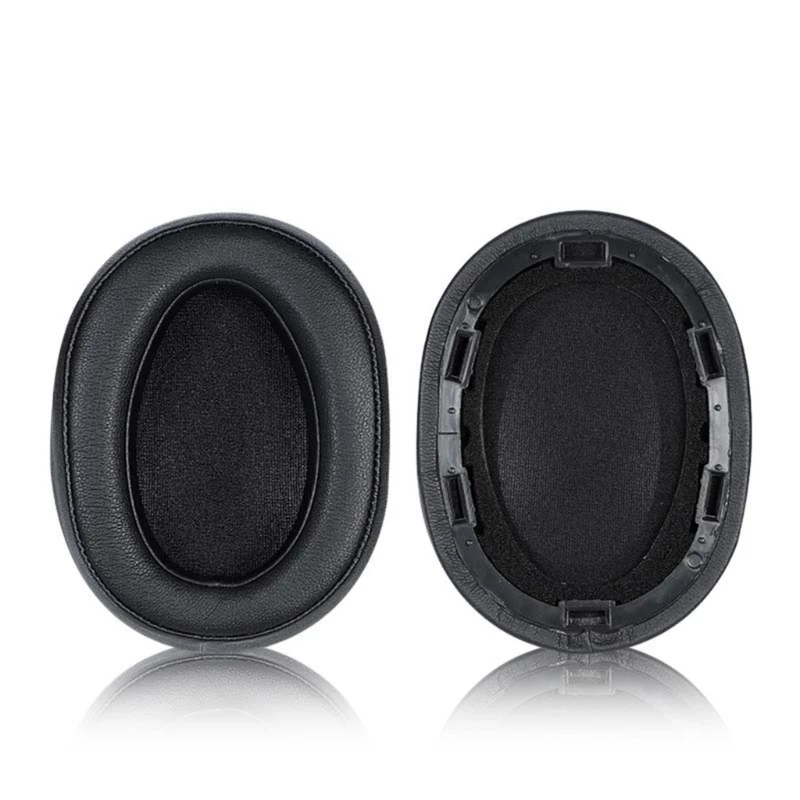 2 pçs earpads almofada ouvido substituição muff fone ouvido proteína couro earpads para MDR-100ABN WH-H900N fone ouvido