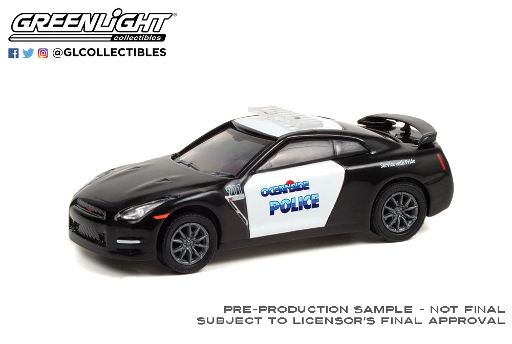 

1:64 2015 GT-R полицейская машина, высокая имитация сплава, модель автомобиля, Коллекционная игрушка, подарок, украшение для дисплея