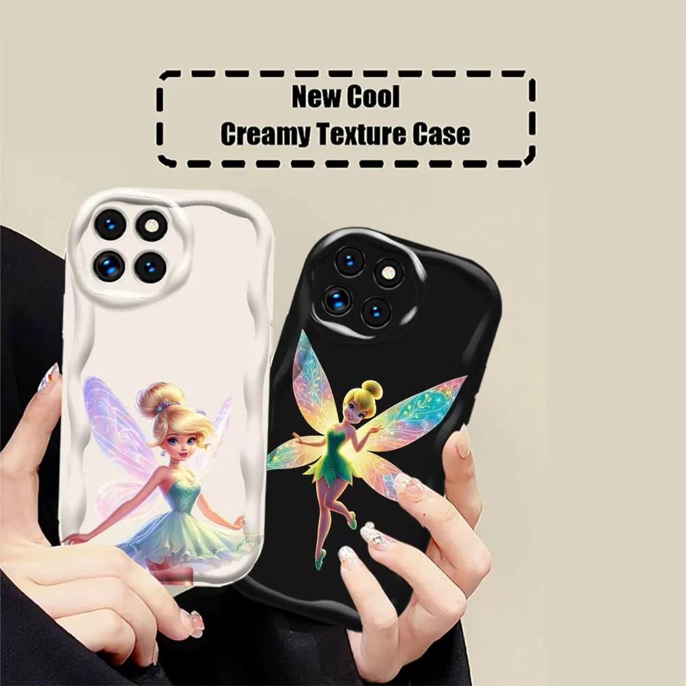 Disney Tinker Bell Fairies Phone Case For Xiaomi Mi 14 12 11 Poco X6 X5 X4 X3 M6 M4 M3 F4 F3 Pro GT Nfc Lite C61 3D Wave Cover