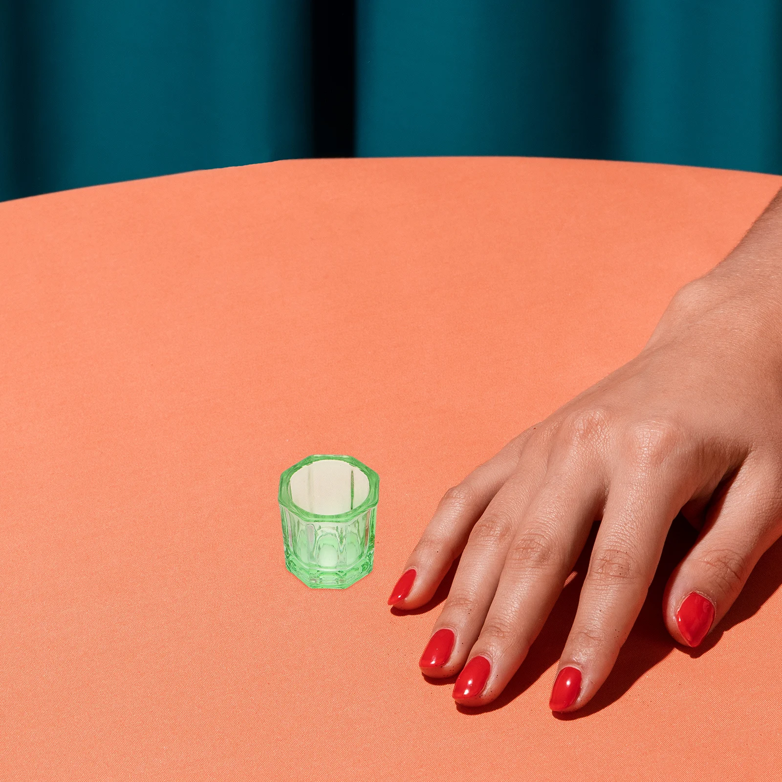 3Pcs Octagonal Glass Nail Dappen Dishes Crystal Bowls Nail Monomer Liquid Holders Powder Containers Acrylic Extension Supplies