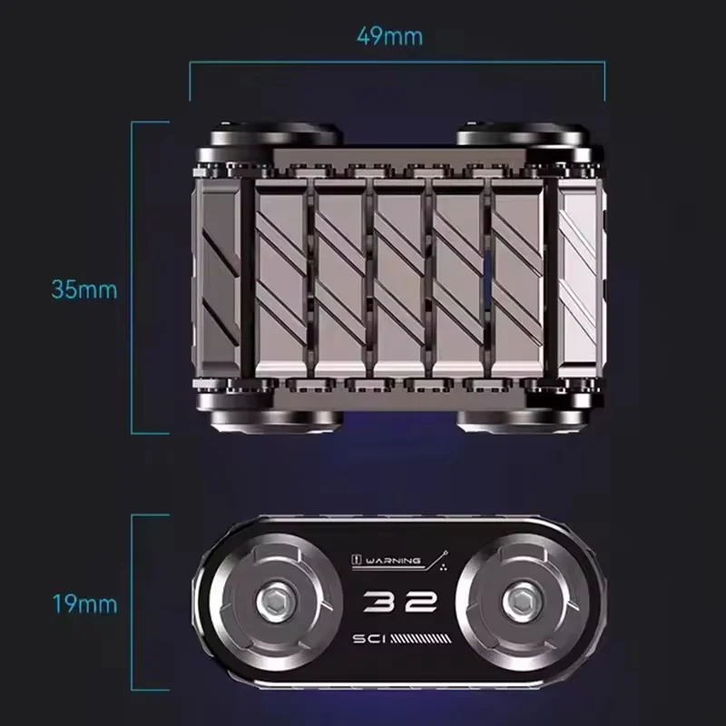 1 pièces Fidget Spinner réservoir Fidget rouleau autisme tdah métal EDC Fidget jouets bureau jouets anxiété soulagement du Stress jouets adulte cadeau