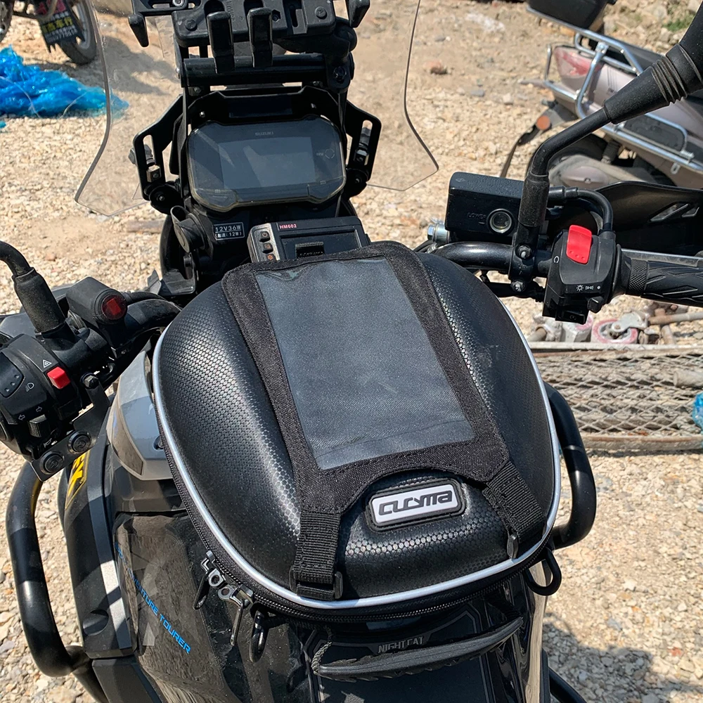 For SUZUKI HAYABUSA GSXS 750/1000 GSX-R GSR 600/750 GSX-S750 GSR600 GSF1250 N/S Bandit Motorcycle Tank Bag Quick Lock Backpack view 2