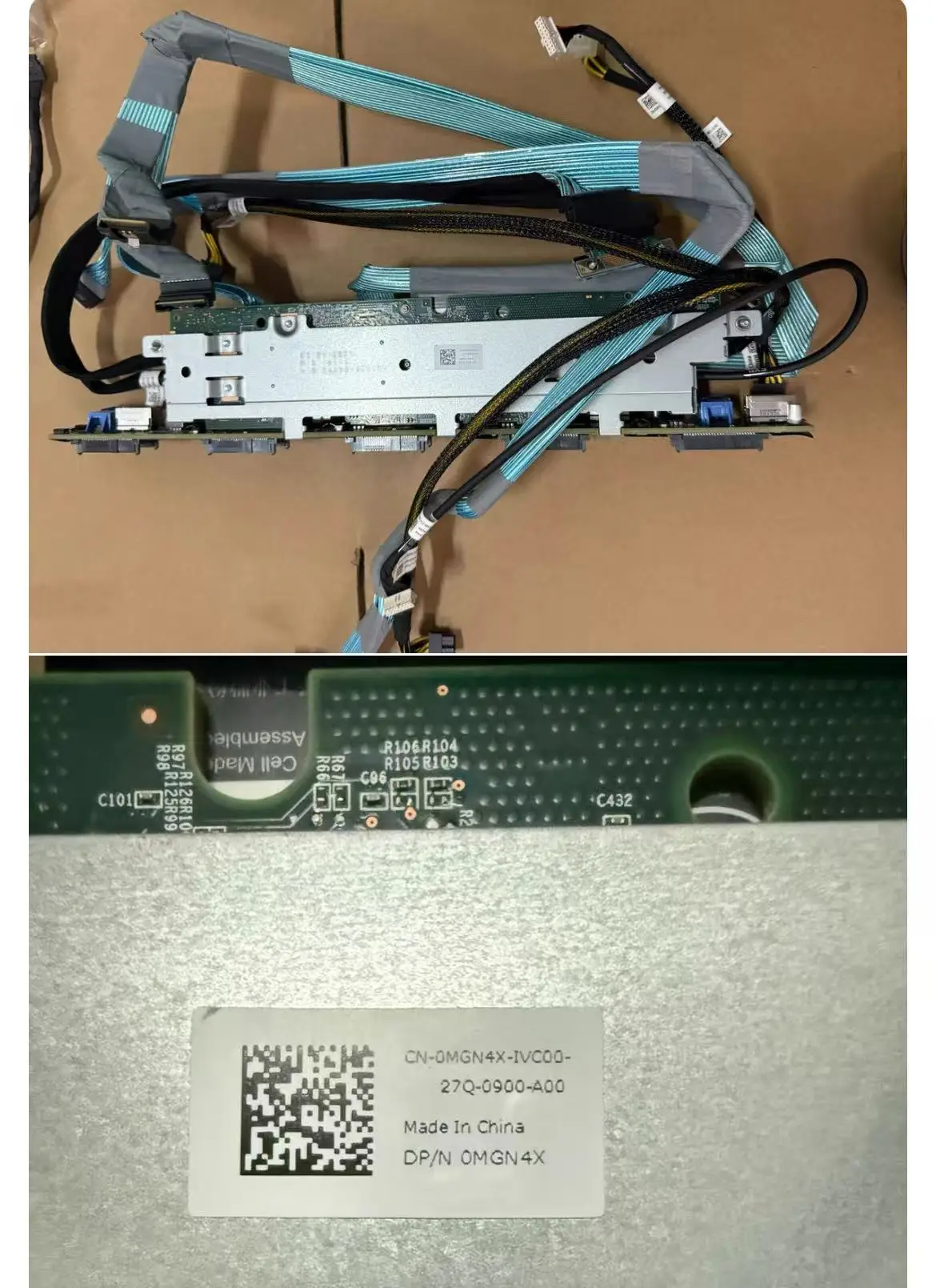 

PGJ4P 0D97D3 FOR Dell Original R640 Server R740dx 2.5-inch 10 bay hard drive backplane with cable