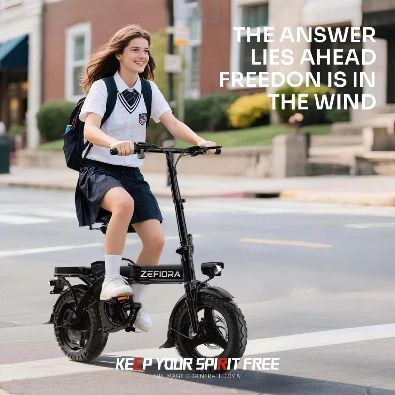 

Folding Electric Bicycle 14 Inch,Certified UL2849 45° Climbing Adjustable Front Brake Seat Dual Disc Brake IPX4 Waterproof Leading Manufacturer Free Local Shipping