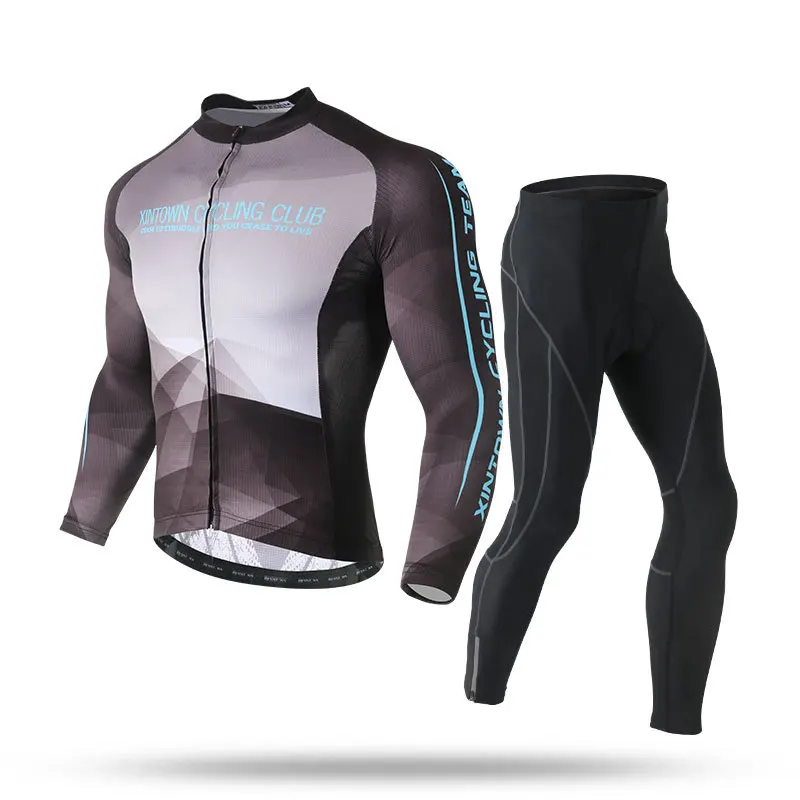 Bib Shorts Cycling Men Long Distance Bicycle Clothing Jersey Leg Set Road Bike Wear Clothes Sleeve Summer Suit Man Skinsuit Mens