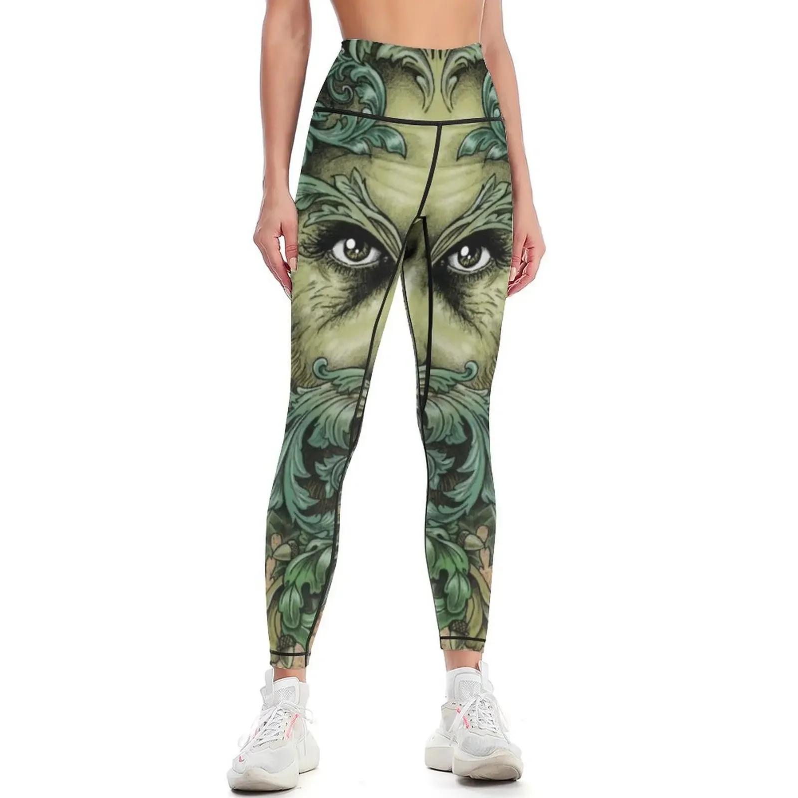 

The Green Man Leggings gym clothing Leginsy push up Womens Leggings