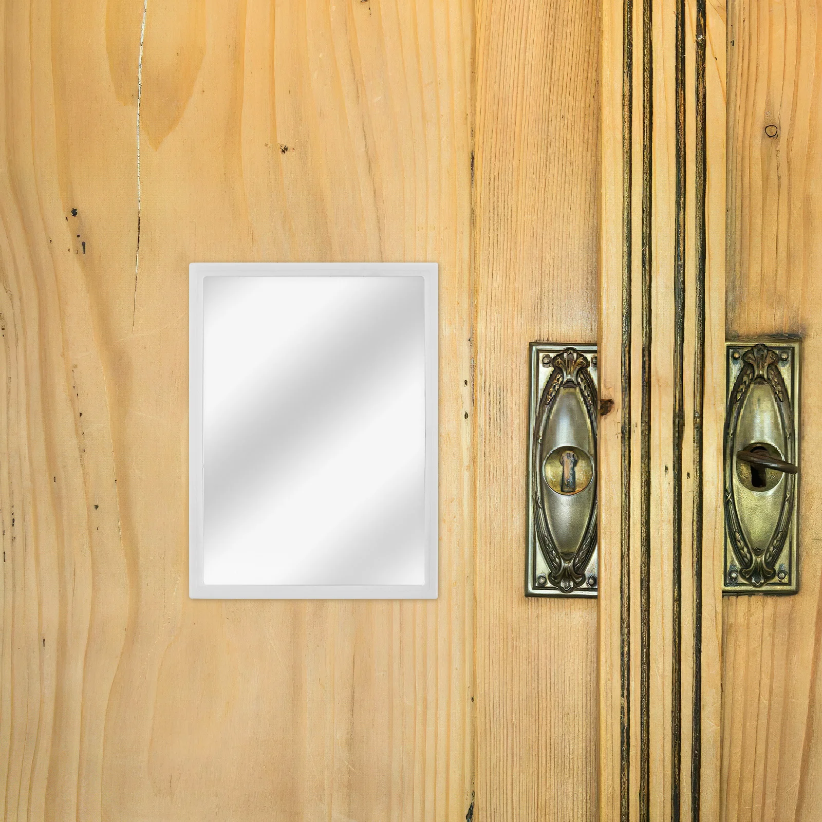 Small Rectangular Locker Mirror Slot Design Real Glass Compact Dorm Office Gym Makeup Dressing Mirror Small Real Glass