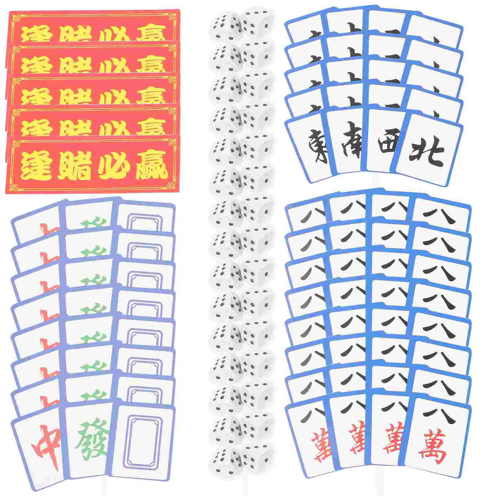 

80pcs Mahjong Cake Card Black Hat Toppers Dessert Picks Decorative Fruit Party Favors Birthday Wedding Theme Photo Props