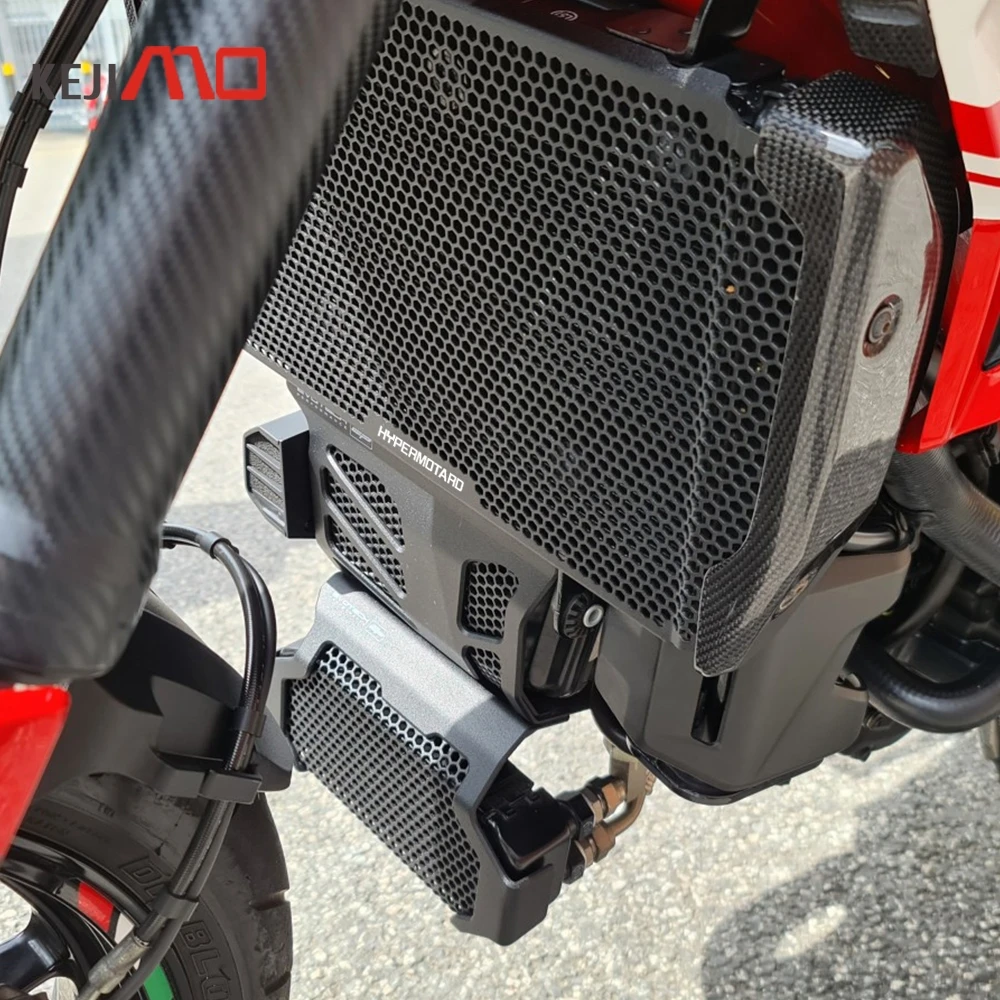 

For Ducati Hypermotard 939 SP Hyperstrada 939 2016 2017-2020 Radiator Grille Guard Cover Oil Cooler Tank Engine Guards Protector