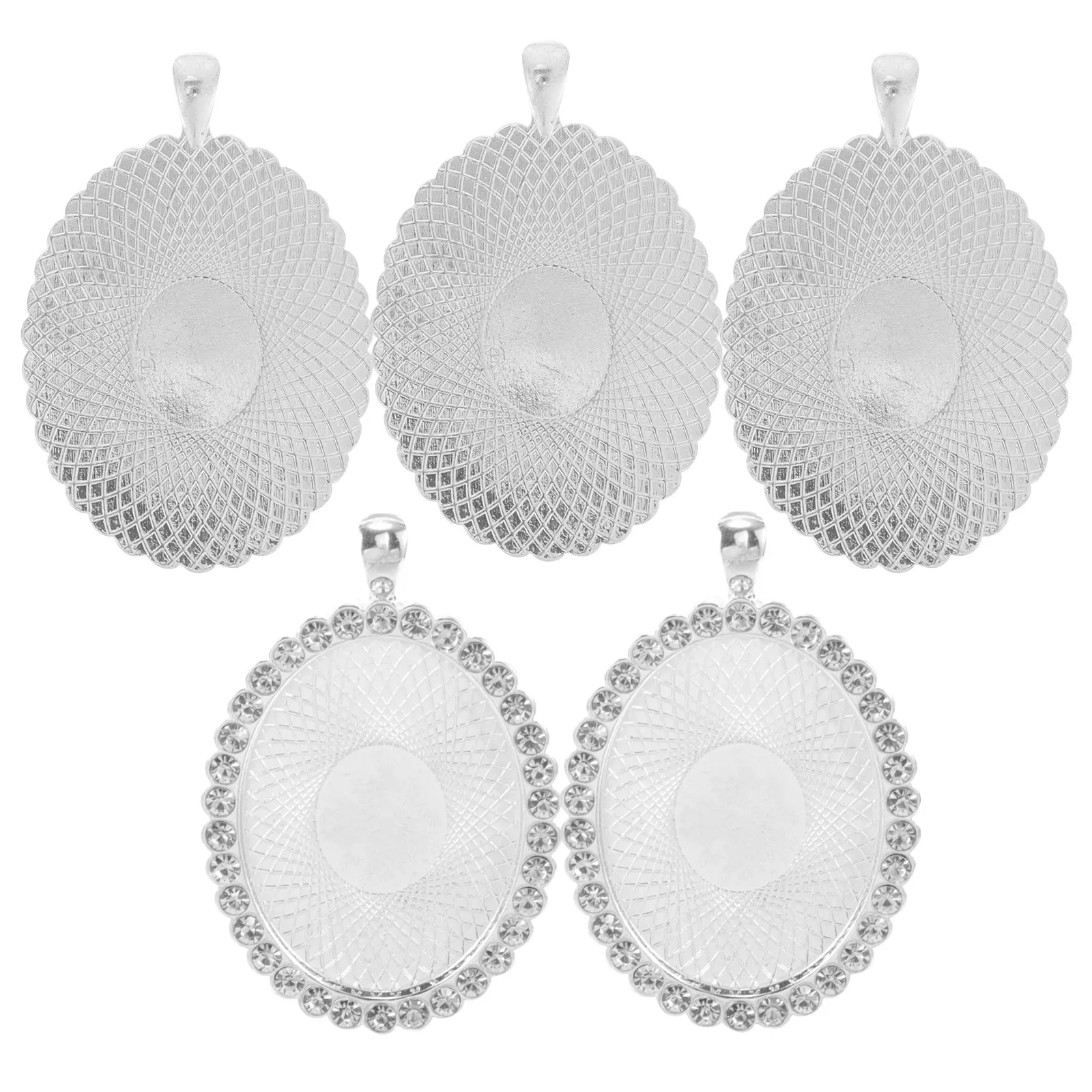 

5 шт. заготовки-держатели для кулонов из сплава, основы для изготовления ювелирных изделий своими руками, для заливки смолой, драгоценных камней, логотипов, индивидуальных шармов, для рукоделия