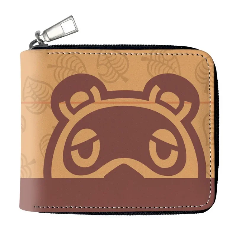 Portafogli con cerniera Anime Animal Crossing per le donne portamonete in pelle PU cartone animato per le donne portafoglio carino porta carte