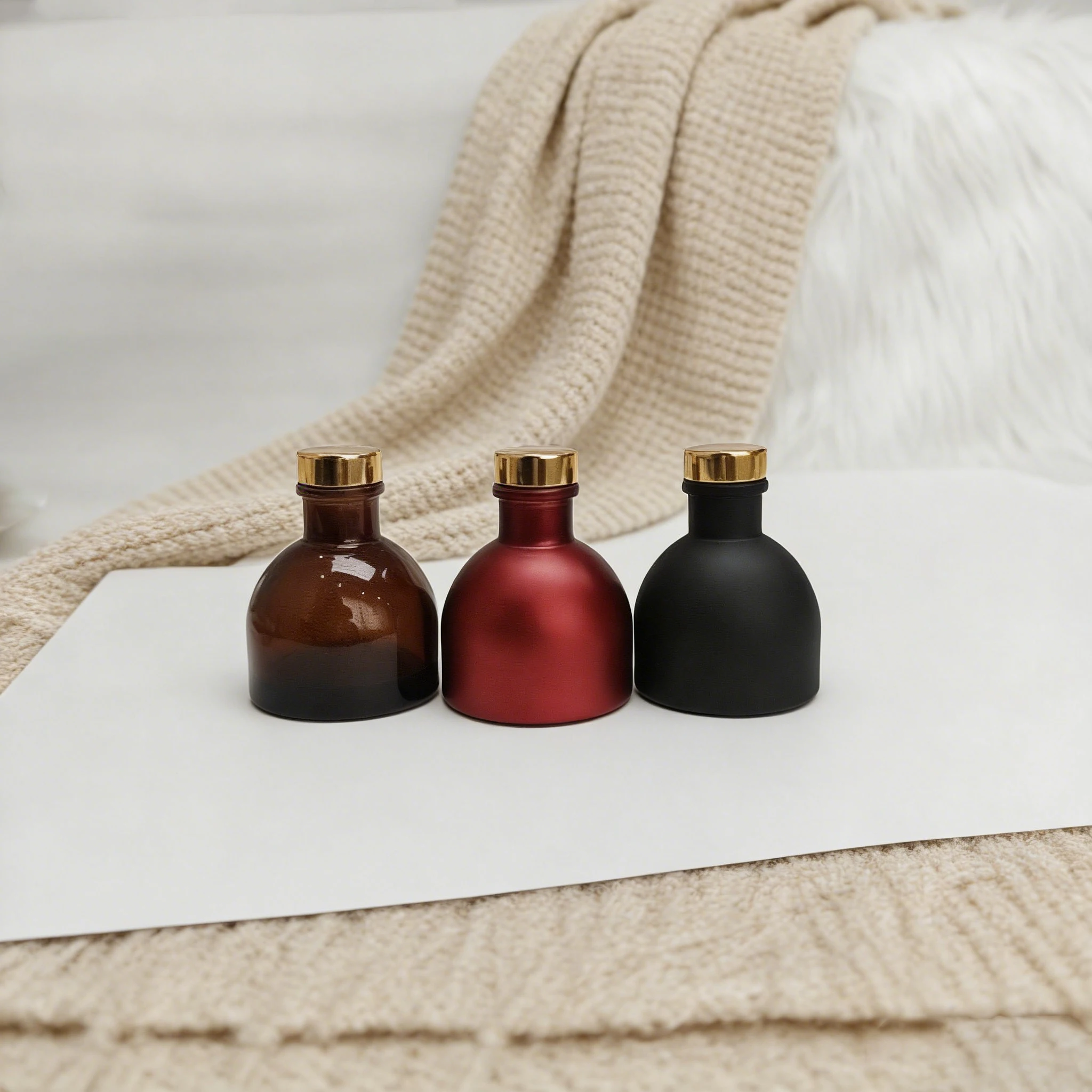 6 個 50 ミリリットル混合色フロストガラスリードディフュ - Home Fragrance For Sale のレビューと価格
