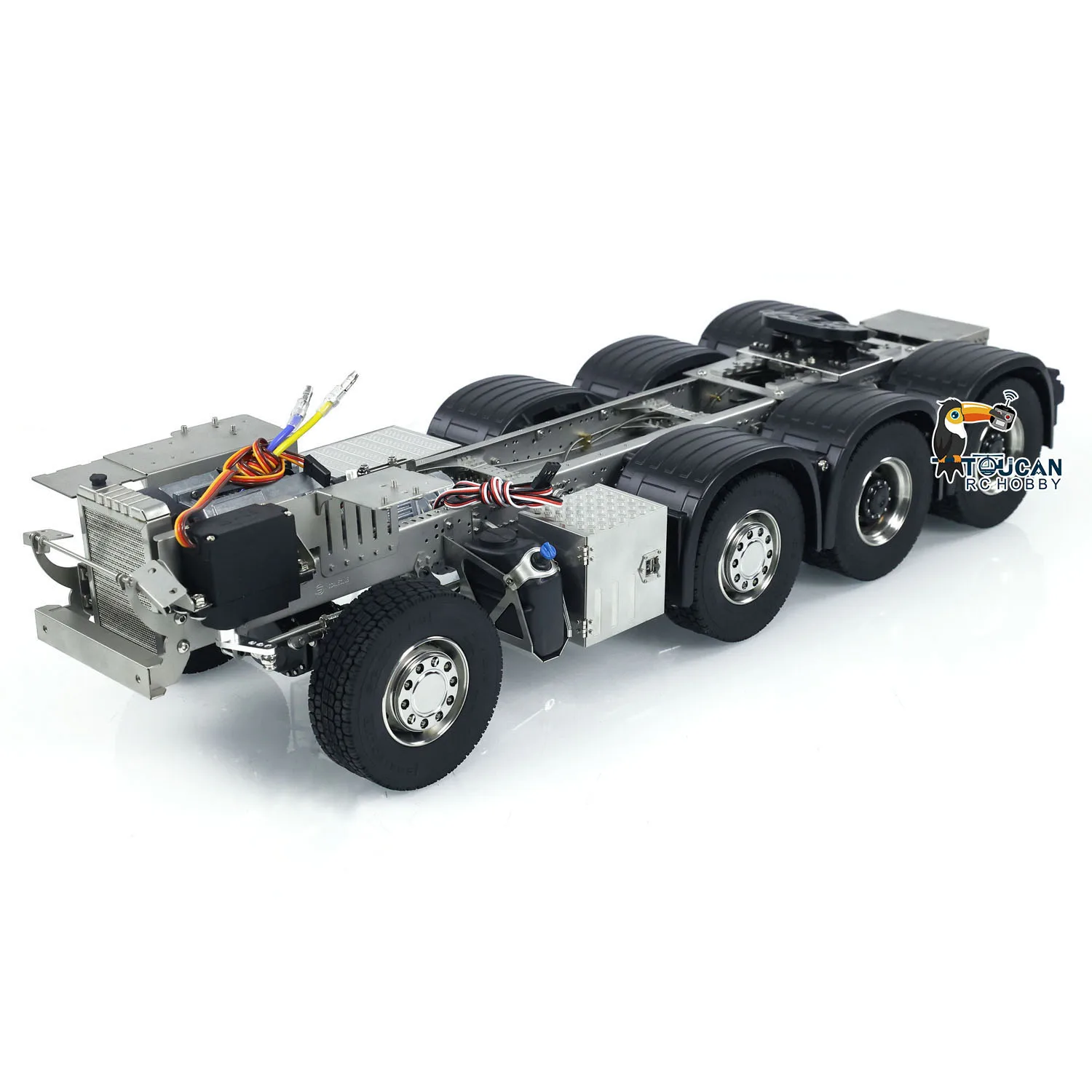 ScaleClub 1/14 10x10 8x8 Metal Radio Chassis for Toys RC Tractor Truck 3363 1851 3348 Car Vehicle Model TH23555