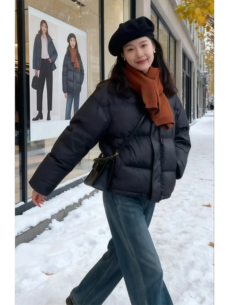 

Утепленная женская хлопковая куртка Slimming ort Street Sle для повседневной носки и свиданий, универсальная, свободного кроя, зимняя, теплая, качественная, в корейском стиле