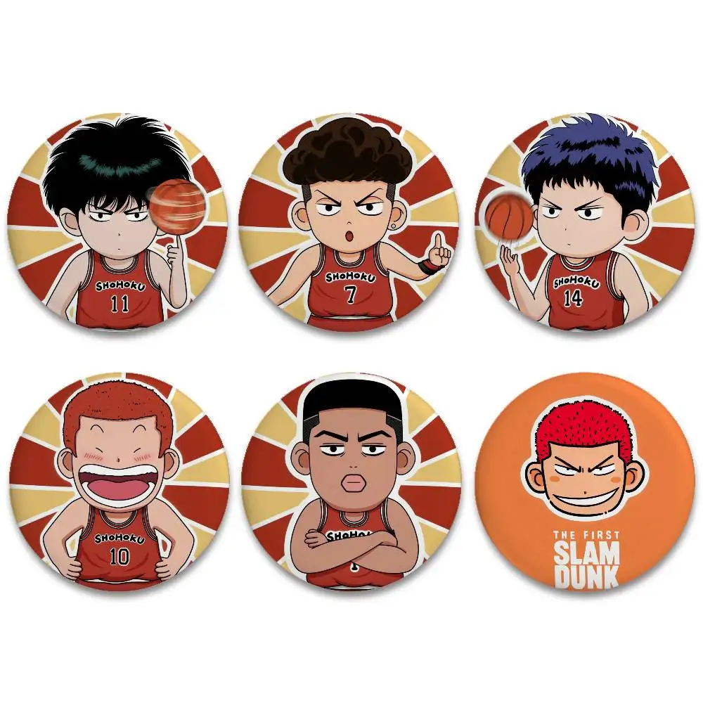 أنيمي سلام دنك شارات صفيح لينة زر دبوس بروش شارة معدنية مخصصة مجوهرات اكسسوارات قبعة حقيبة التلبيب