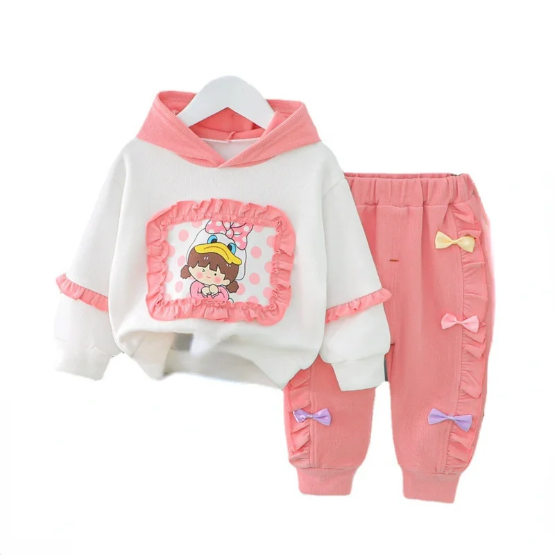 

New Spring Autumn Baby Girls Clothes Children Cute Hoodies Pants 2Pcs/Sets Toddler Casual Costume Infant Outfits Kids Tracksuits