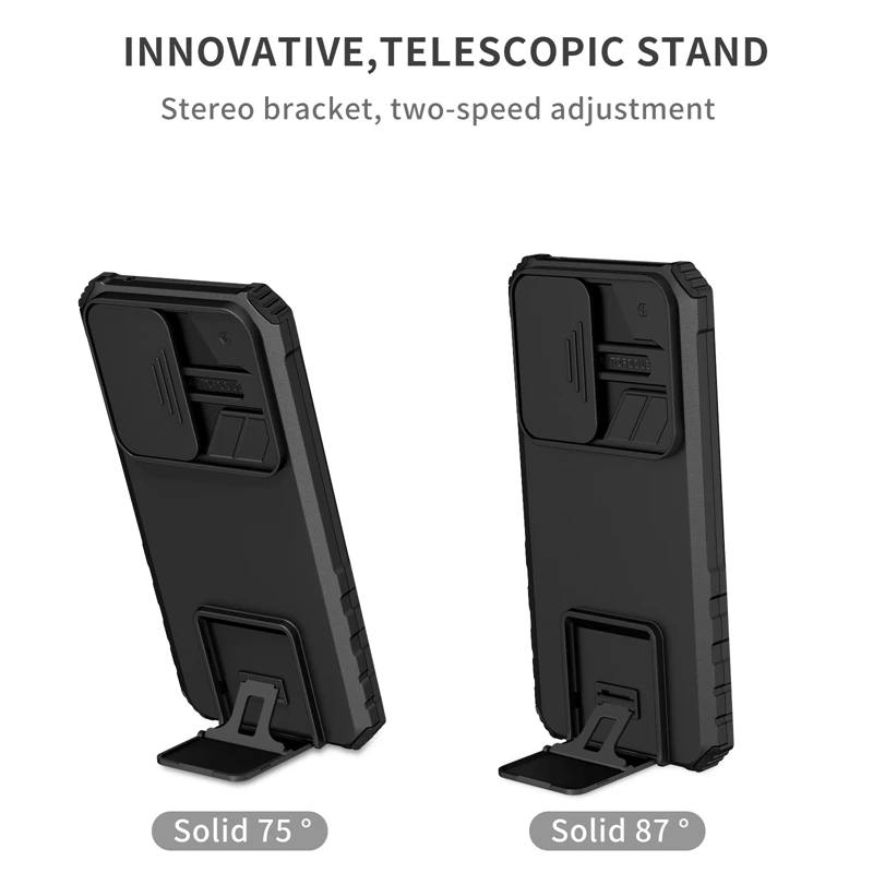 For Samsung Galaxy A54 5G Case Stand Holder Shockproof Armor Phone Cases For Galaxy A54 A 54  Slide Lens Protect Cover