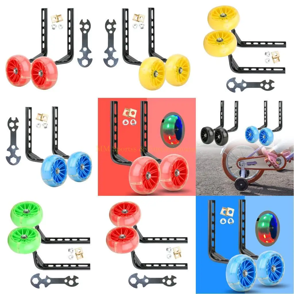 

31BE Multiple Size Bike Training Wheel Durability Bike Support Wheel Beginner Bike Training Wheel for Toddlers and Children