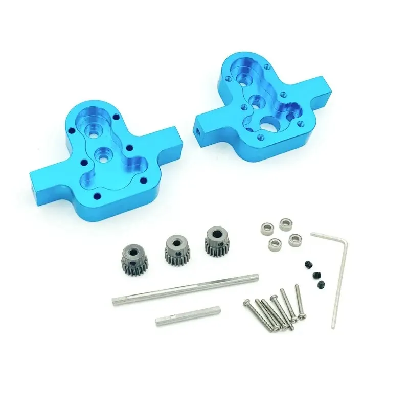 1 zestaw osłony skrzyni biegów Metal 370 RC Car Upgrade Parts dla MN D90 D91 99 99s/WPL B14 B24 C14 C24 C34