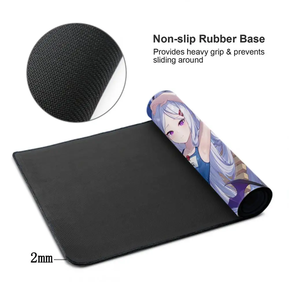 Blue Archive Non-Slip Rubber Mouse Pad Lock Edge Mousepads  Cute Sorasaki Hina Gamer play mats for notebook PC computer