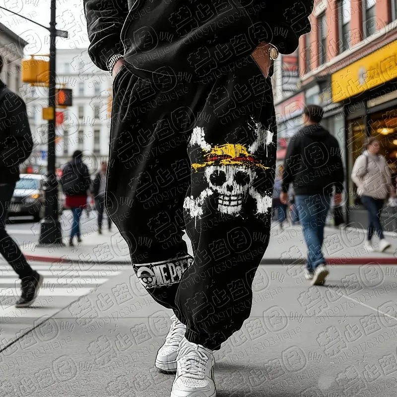 2026 Luffy Herren Jogginghose Sporthose Anime-Print Locker Lässig Neue Herbst-Winter-Mode Kleidung Hip-Hop-Hose