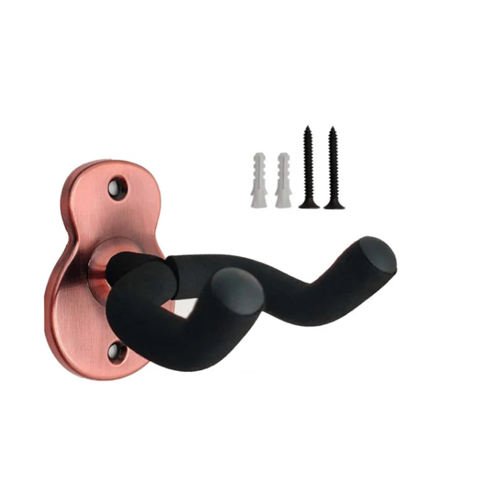 Metal guitarra acústica Wall Mount Hook, suporte antiderrapante, suporte para guitarra elétrica, Ukulele, acessórios universais para instrumentos