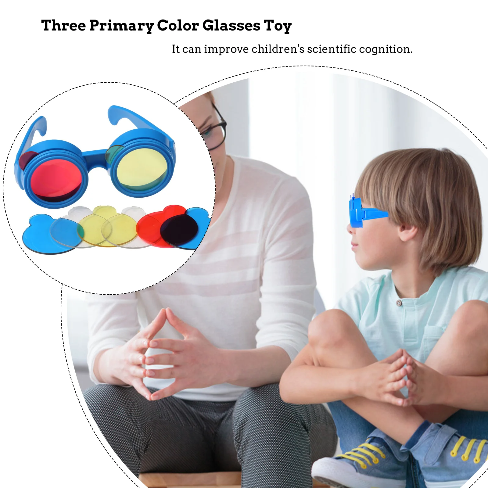 Children's Color Glasses Kindergarten Toy Childrens Toys Kids Experiment Kid's Three-primary