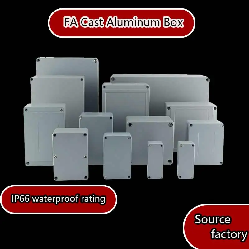 IP67 waterproof and explosion-proof cast aluminum junction box with alloy housing, outdoor engineering metal box