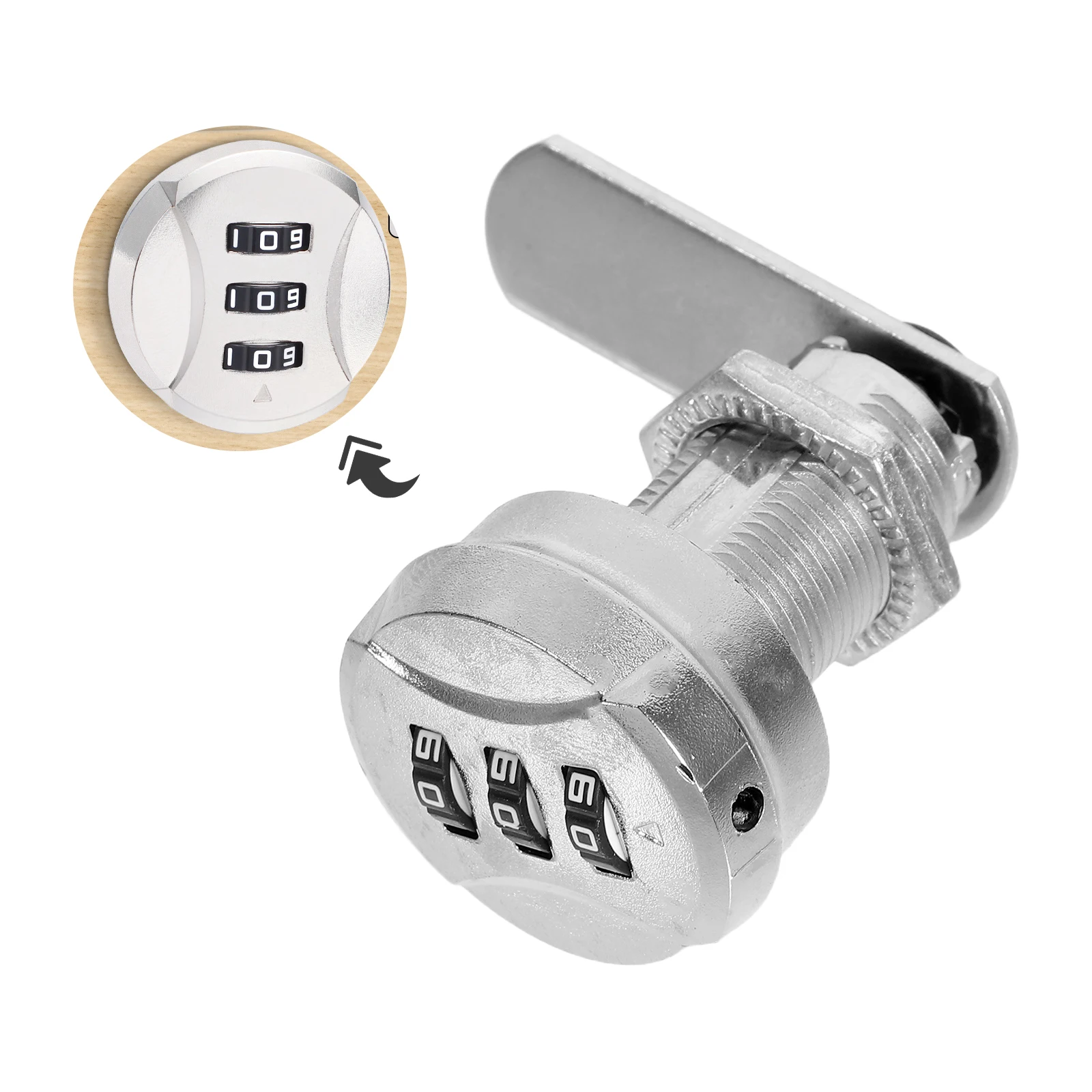 

2 Sets Password Drawer Combination Cabinet Lock Counter Zinc Alloy Locks for Adults