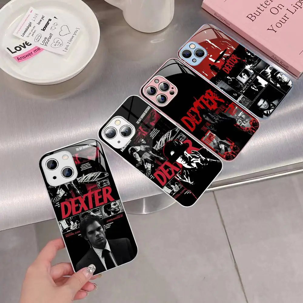

D-Dexter Morgan For IPhone 14 13 12 Mini 11 Pro XS Max X XR 14 Plus Tempered Glass Cover