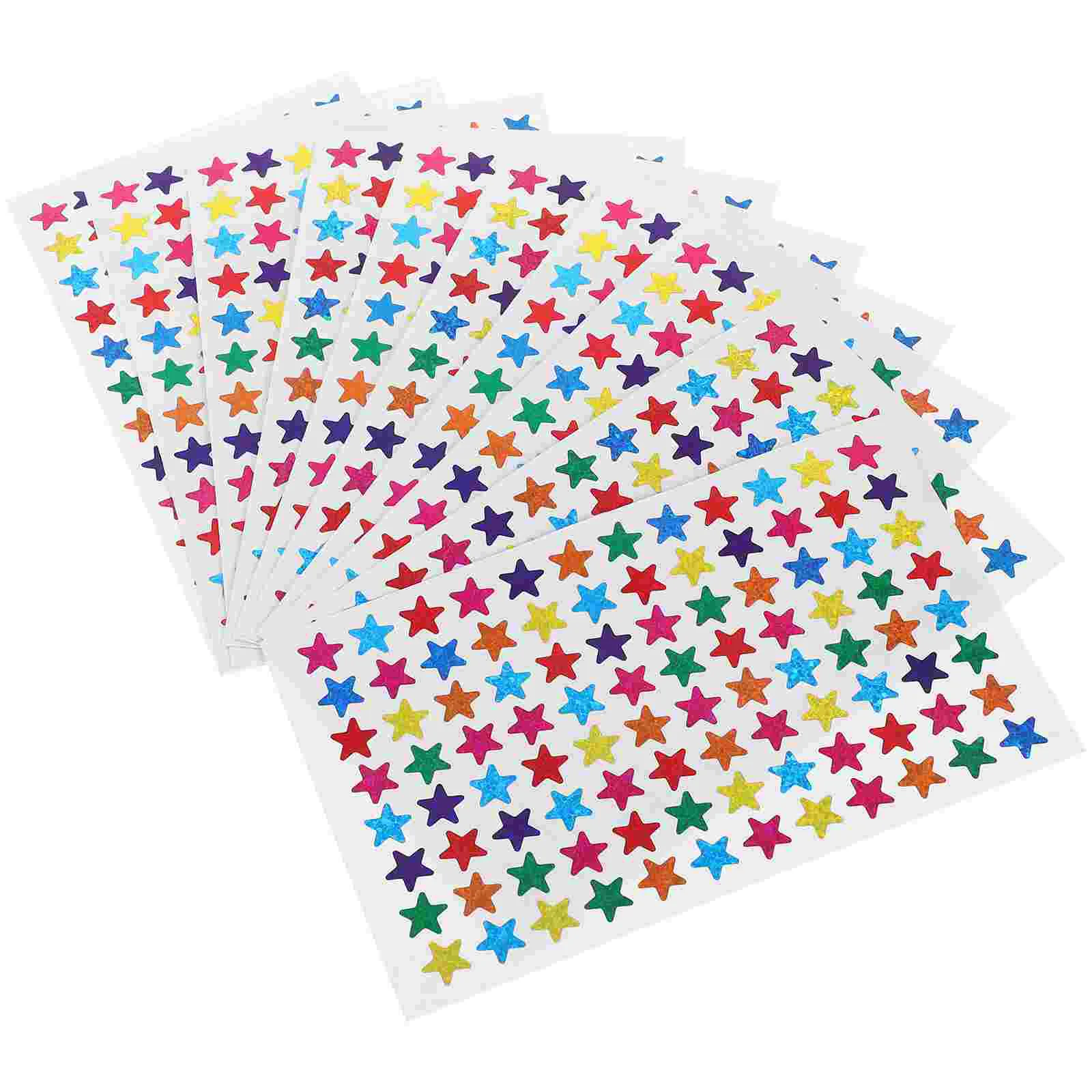 Honor Star Sticker Mini Labels Decor Multicolor Stickers Household for Kids Bulk