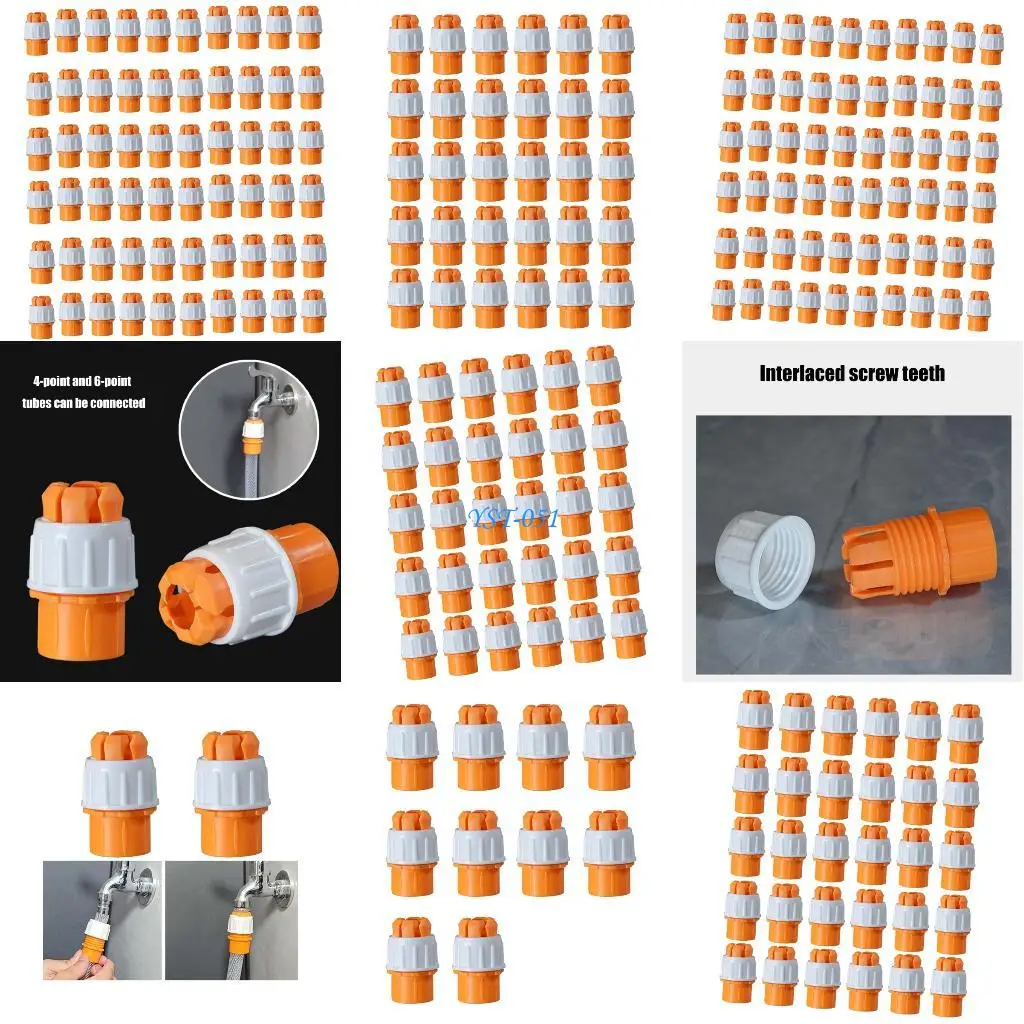 

E15A Water Pipe Faucet Adapter High Strength Plastic Garden Hose Coupler for Home Plumbing And Gardening Applications