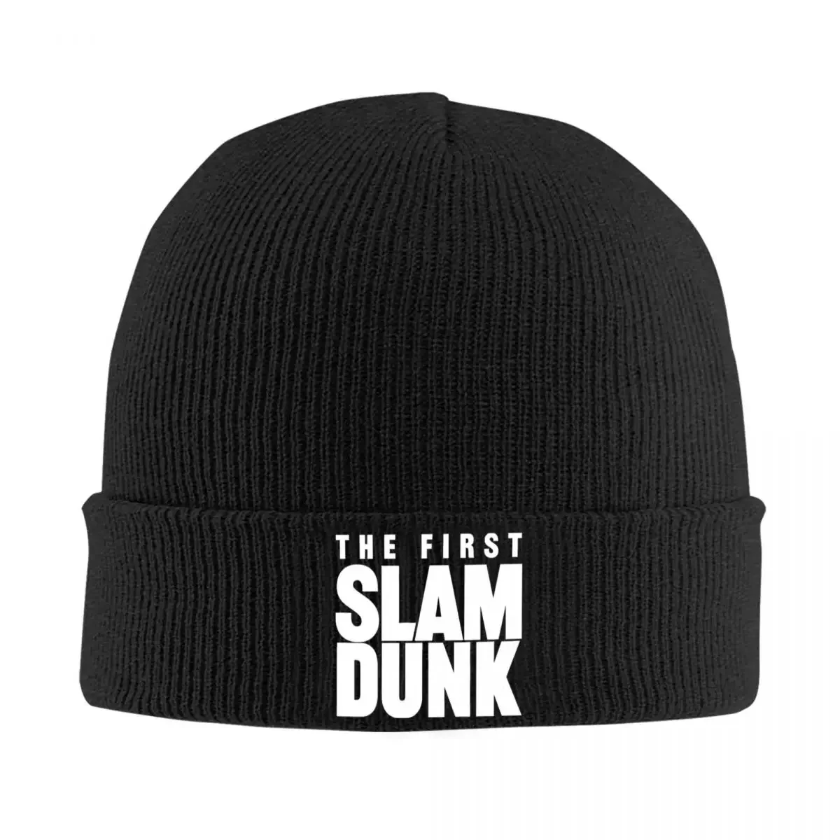 The First Slam Dunk Logo Knitted Caps Women's Men's Beanie Winter Hat Sakuragi Hanamichi Basketball Crochet Cap