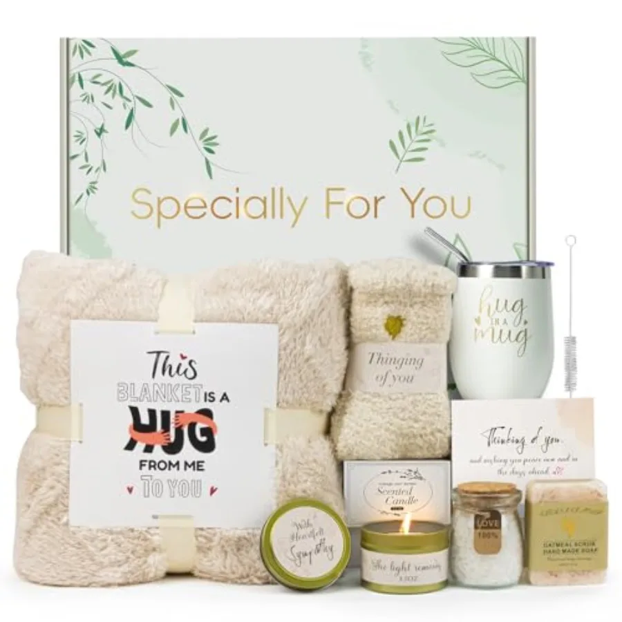 

Sympathy Gift Baskets for Loss of Loved One Bereavement Care Package for Women Condolence Gift for Mom Dad Husband Grief Suppor