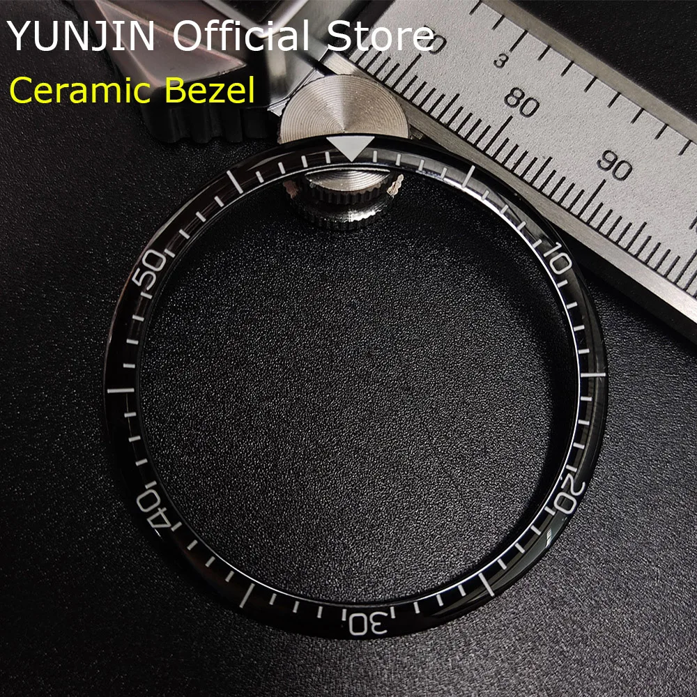 

42*35,7 мм, наклонная безрамочная вставка, замена аксессуаров для часов, многогранная керамическая Безель, вставка