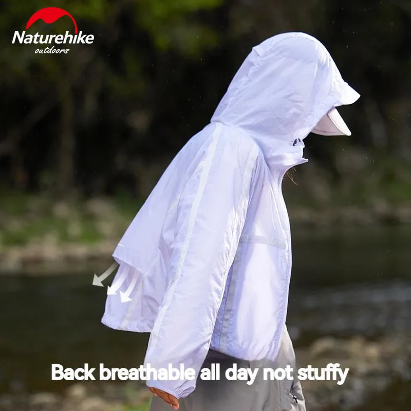 Imagem -02 - Naturehike-jaqueta de Proteção Solar Feminina Roupa Esportiva de Nylon Impermeável Caminhada ao ar Livre Secagem Rápida Protetor Solar de Verão 130g