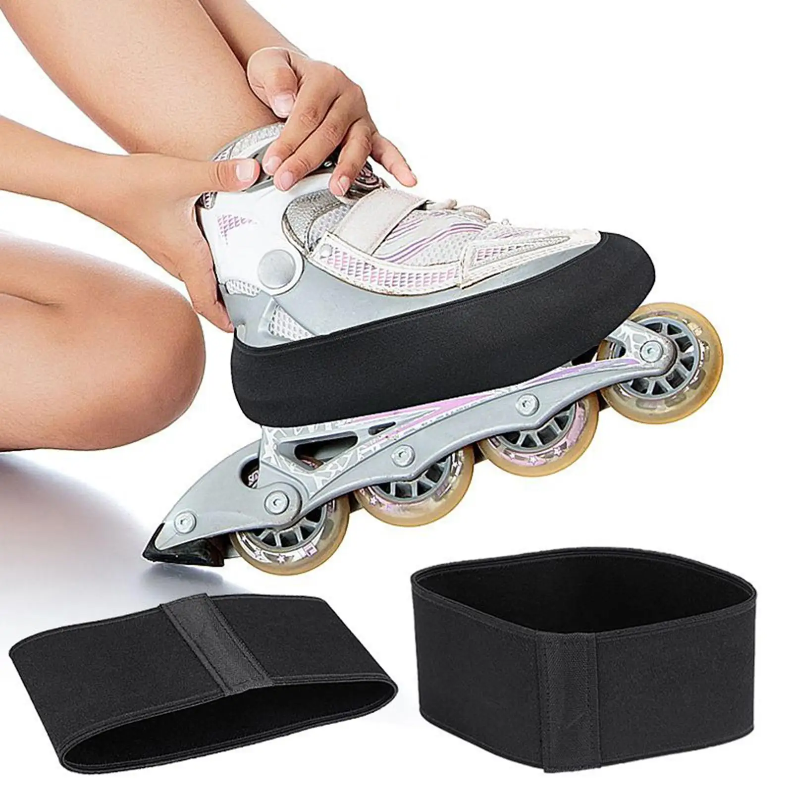 Ice Skate Covers Elastic Waterproof Skate Blade Protectors For Figure Speed Hockey Youth Adults Roller Skate Covers Skating Gear