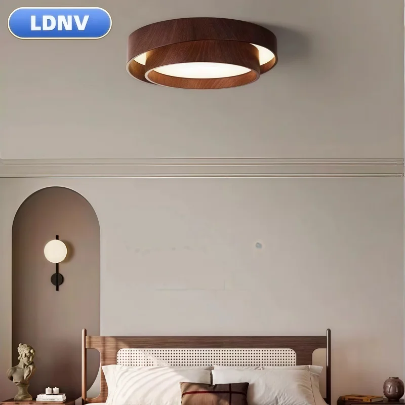 

Decorative Art Nordic Walnut LED Chandelier for Living Room, Dining Room, Balcony, Bedroom, Lamp, Home Decoration, Interior Ligh