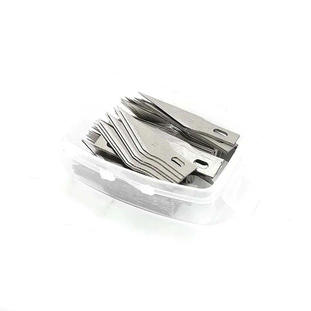 50 stuks 11 #   Carving Messen SK-5 Multi Tool Craft Mes Vervangende Onderdelen Voor X-acto Exacto Tool Houtbewerking Tool