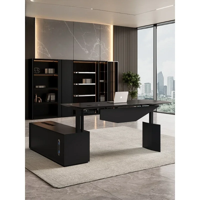 Lifting boss table light luxury senior sense president manager table chairperson desk modern simple class table