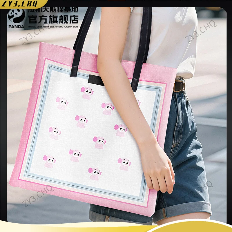 

Chengdu Giant Panda Base Официальная холщовая сумка Модная сумка через плечо Сумка Культурный и креативный сувенирный подарок
