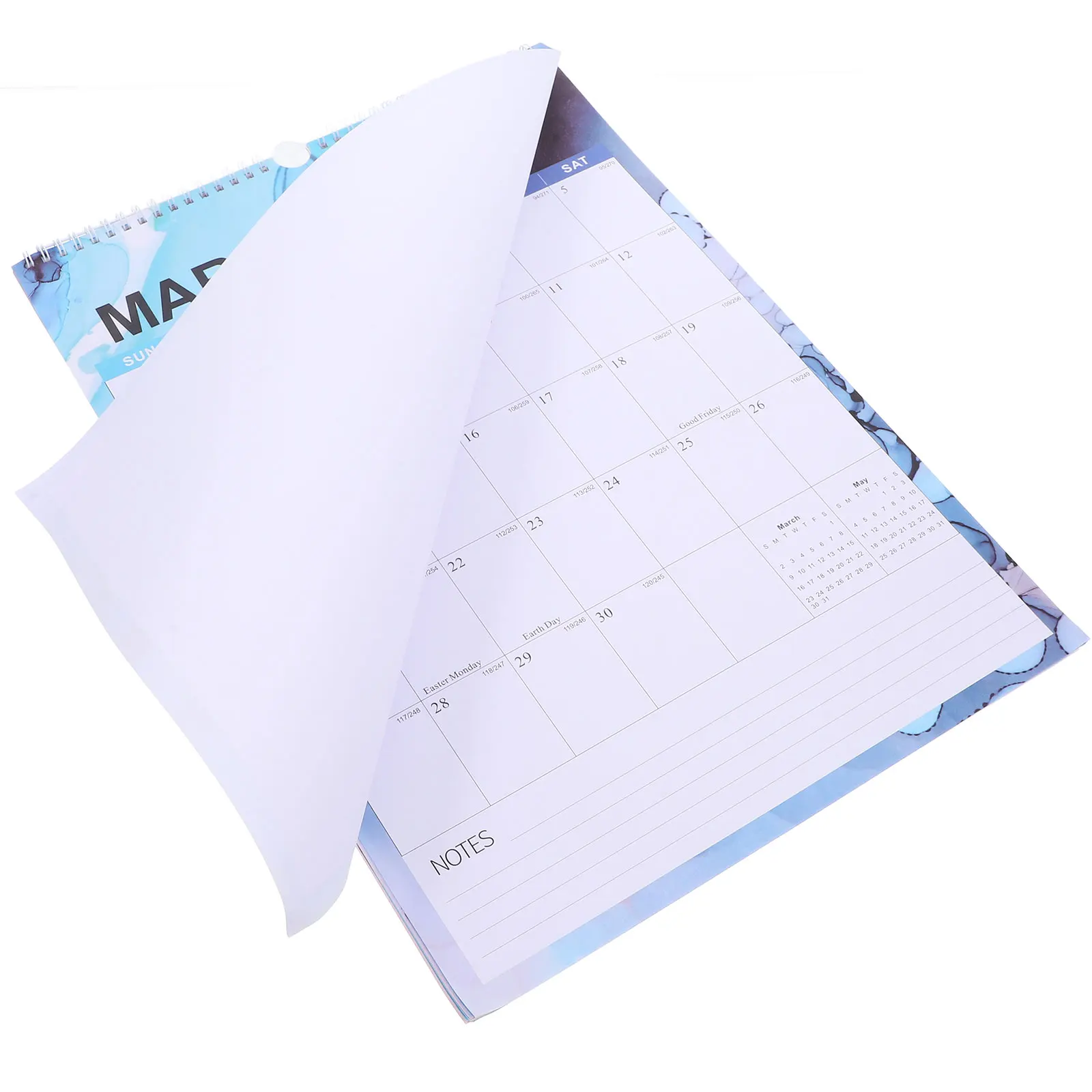 

English Wall Calendars 2024 Monthly Hanging Aesthetic Small Cute Paper Calendar for Home Office Use Erasable Board