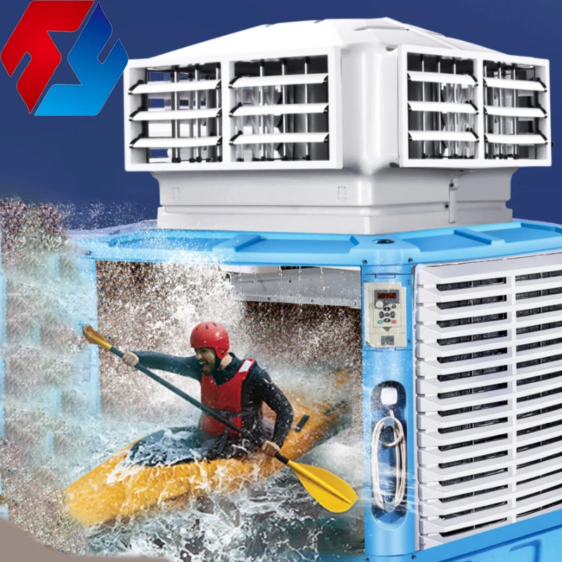 AC 380V Operating Voltage Wall-Mounted Air Cooler Window Type Water Fan with Cooling Function for Air Conditioners view 2