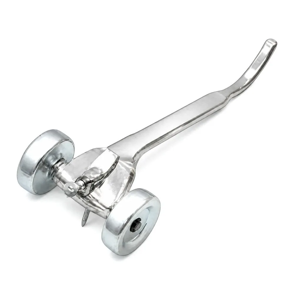 Iron Joint Raker Tool Ergonomic Handle Skate Wheel Design Masonry Joint Tool Non-Slip Handle Skate Wheel Raker Wall Brick