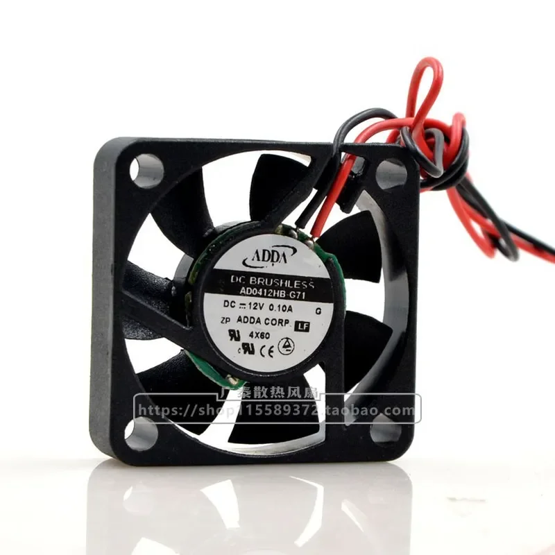 for ADDA Xiexi AD0421HB-G71 DC12V 0.10A 4010 2-wire Nanbei Bridge silent fan 4CM