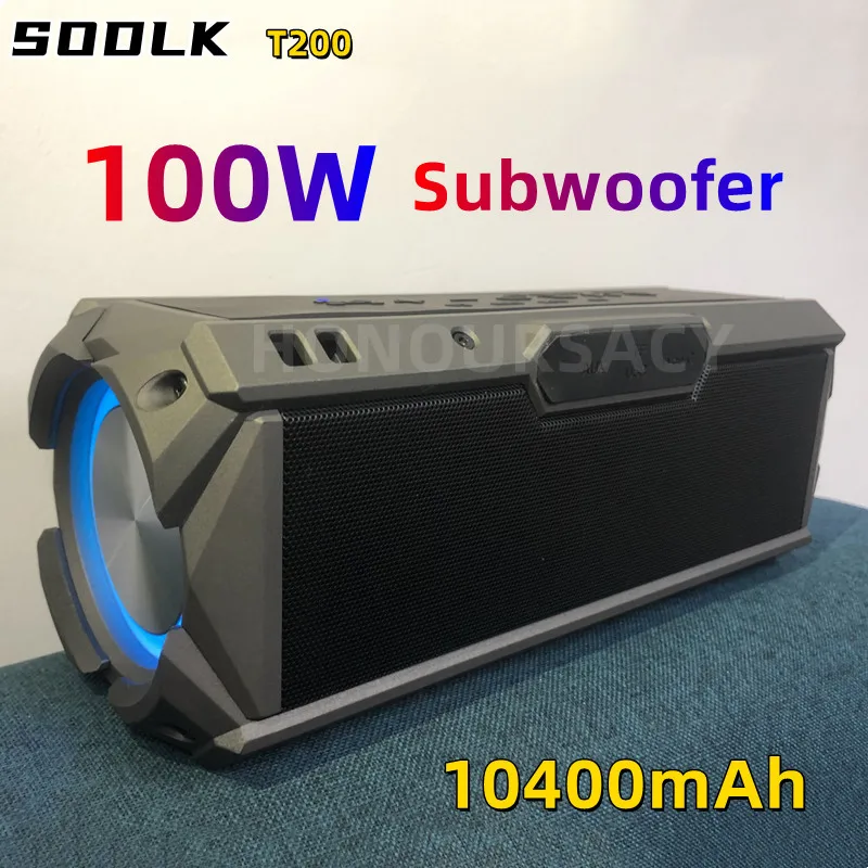 

Caixa De Som 100W High Power Speaker Home Theater TWS 3D Stereo Subwoofer Sound Box Outdoor Wireless Portable Bluetooth Speakers