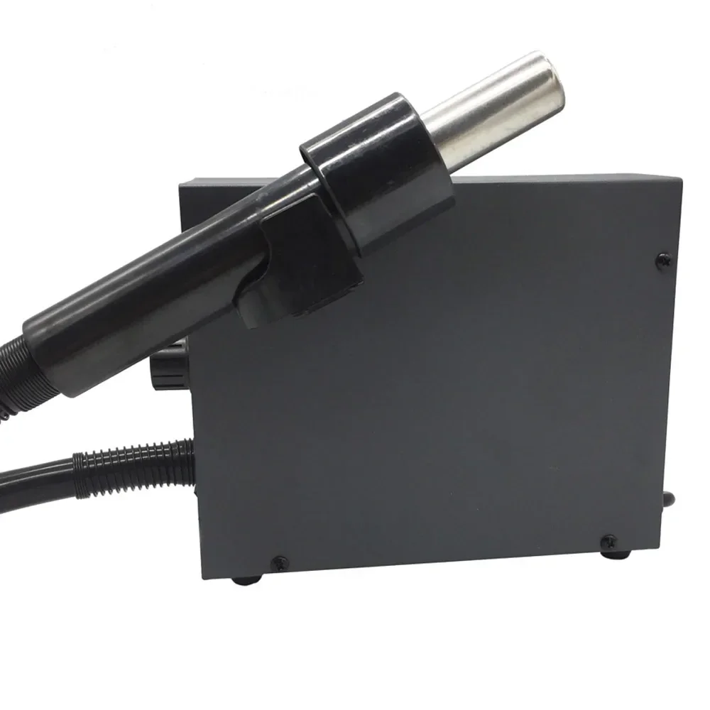 Quick 957DW+ A1147 Soldering Station LED Display Adjustable Hot Air Heat Gun Wind 400W SMD Rework Station with 3 Air Nozzles