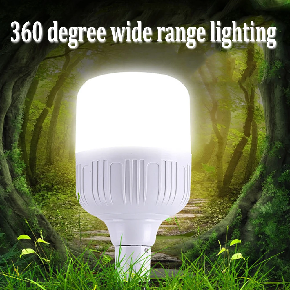 Portable Camping Lights Rechargeable Lamp Led Light Lantern Emergency Bulb High Power Tents Lighting Flashlight Equipment Bulb